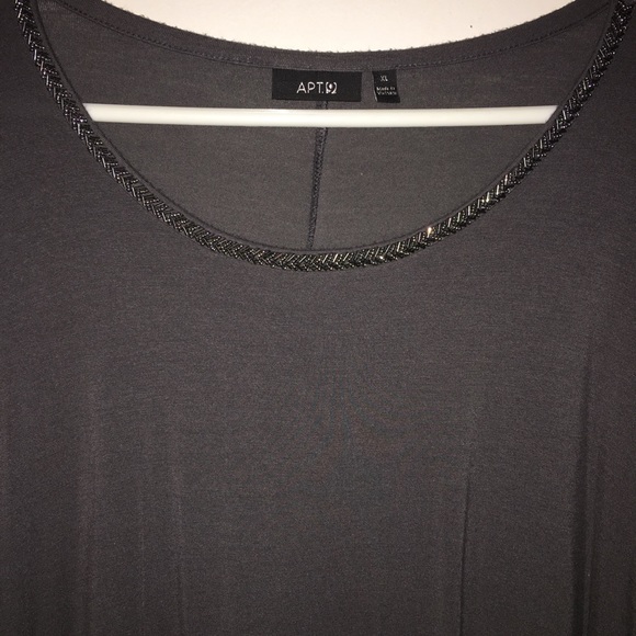 Gray Apt9 3/4 sleeve top - Picture 2 of 8